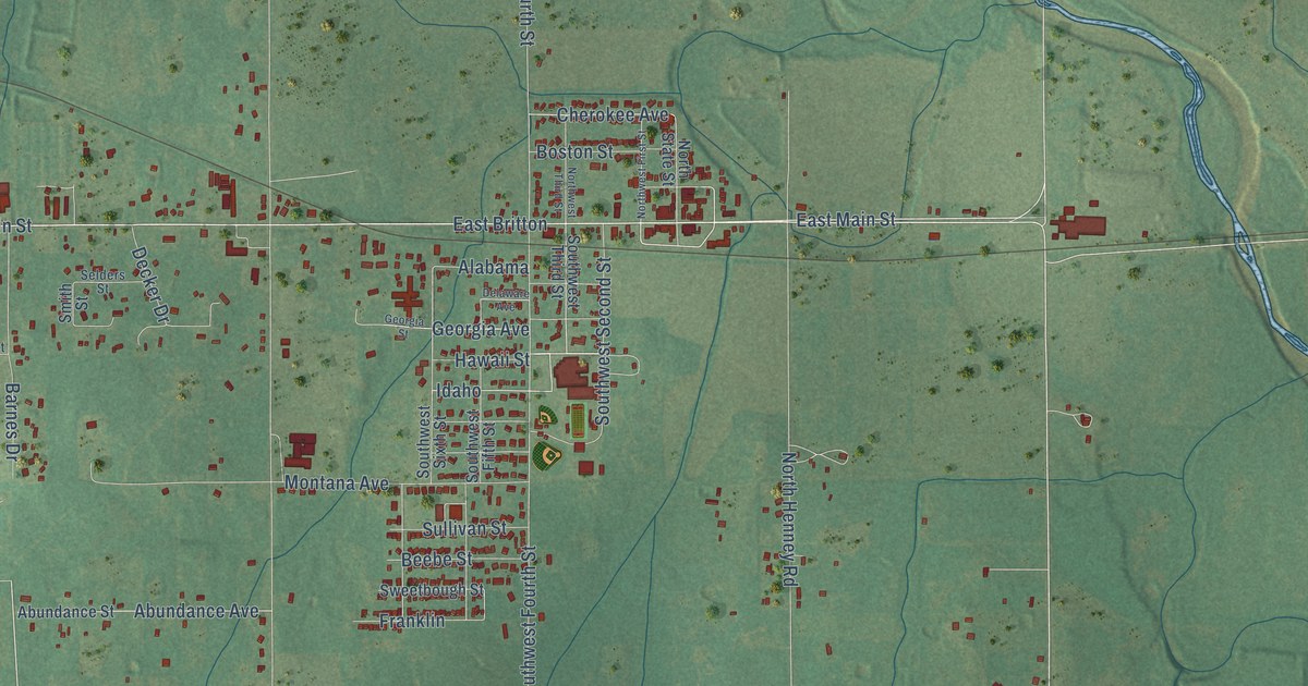 Map of Jones, Oklahoma in 2026