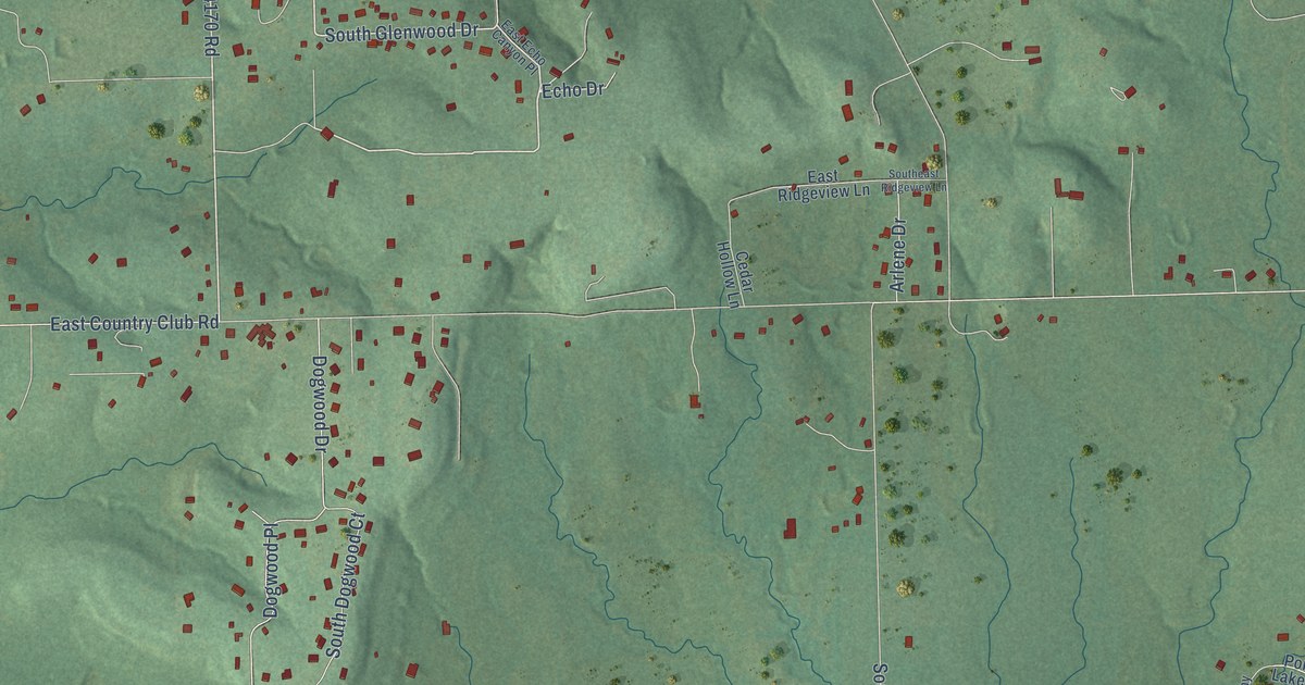 Map of Justice, Oklahoma in 2026