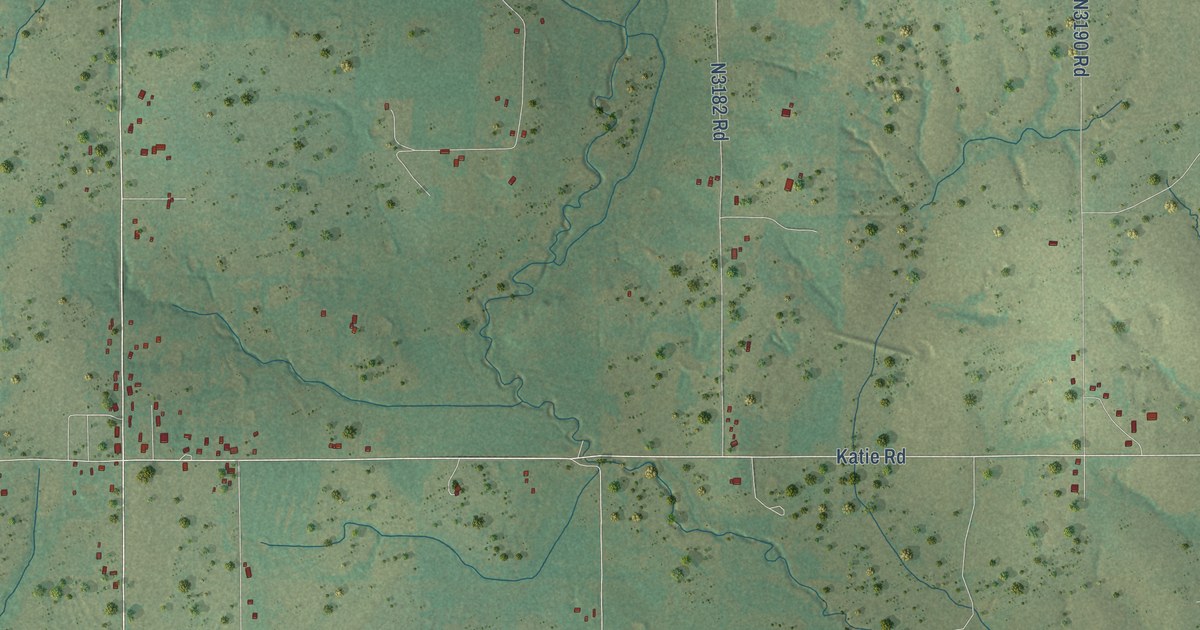 Map of Katie, Oklahoma in 2026