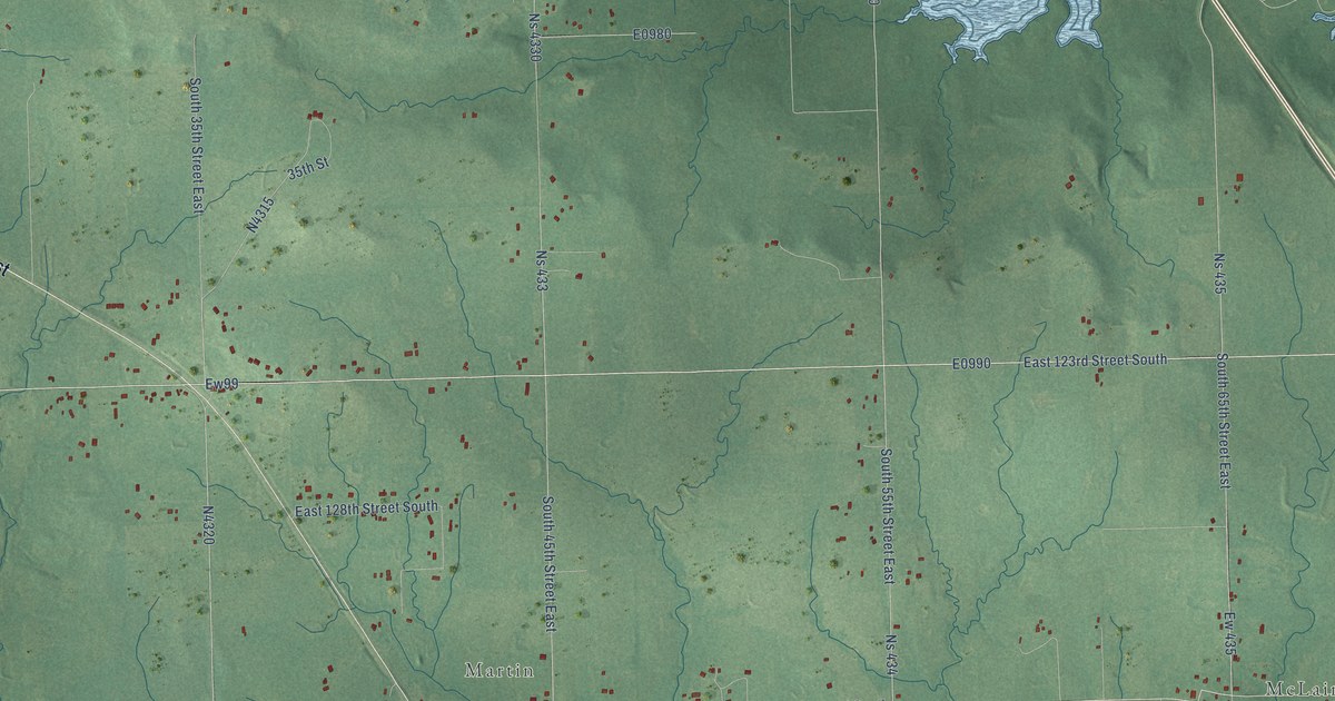 Map of Keefton, Oklahoma in 2026