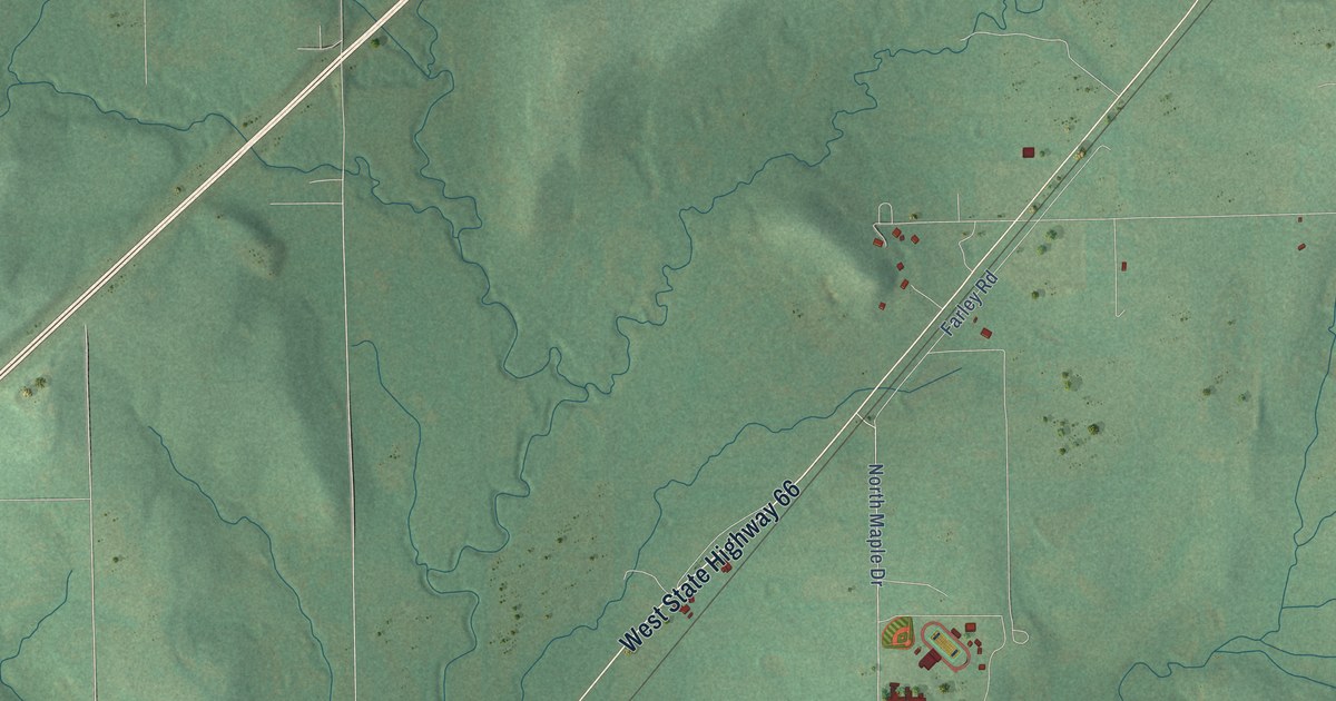 Map of Kellyville, Oklahoma in 2026
