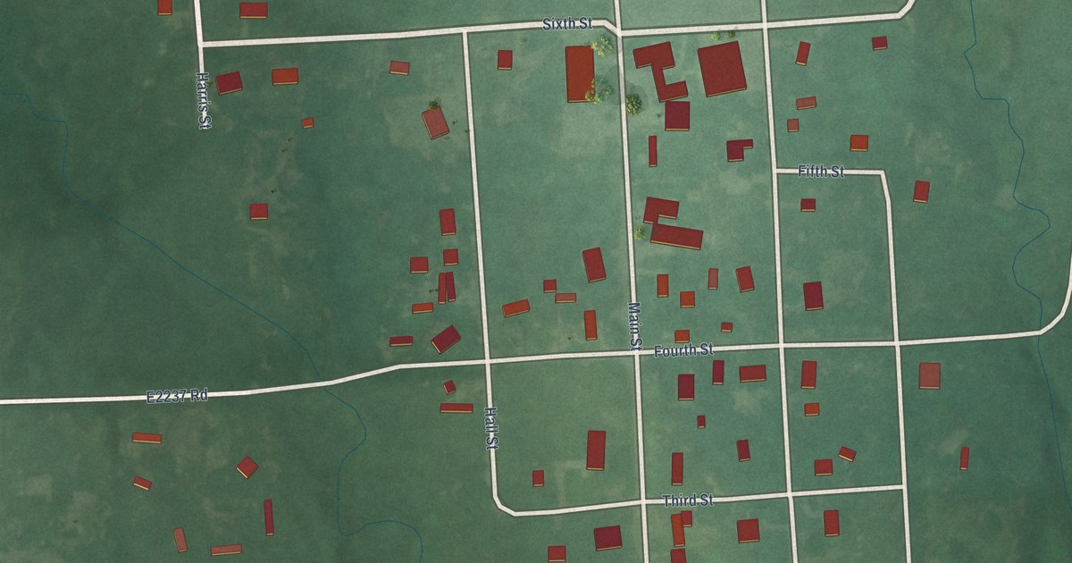 Map of Kemp, Oklahoma in 2026