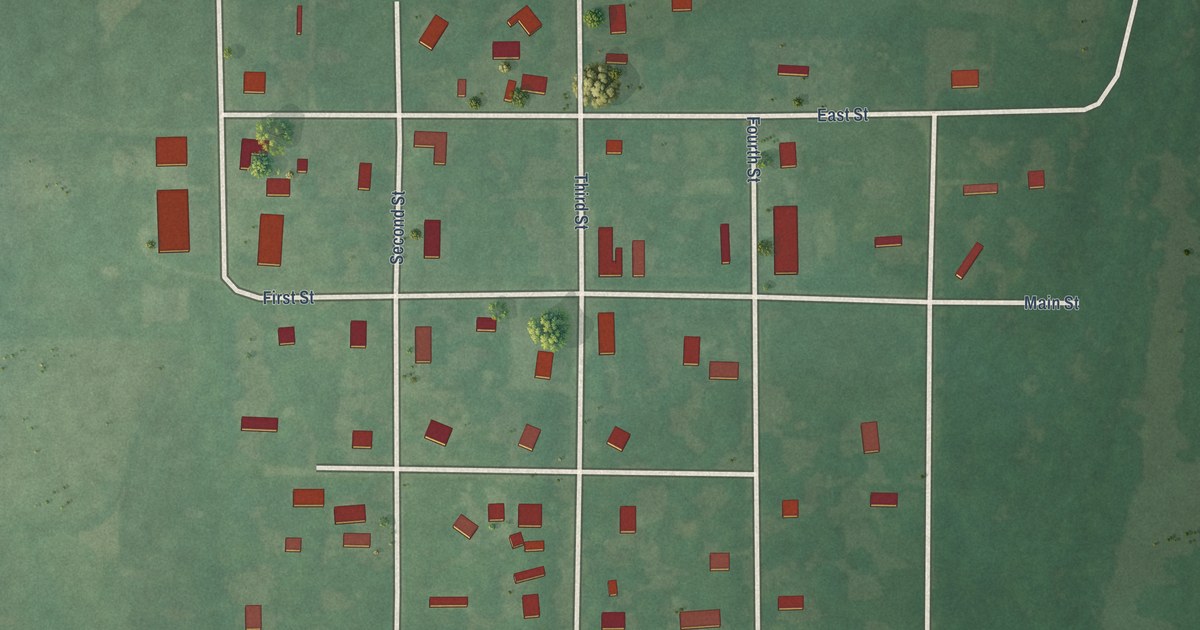Map of Kendrick, Oklahoma in 2026