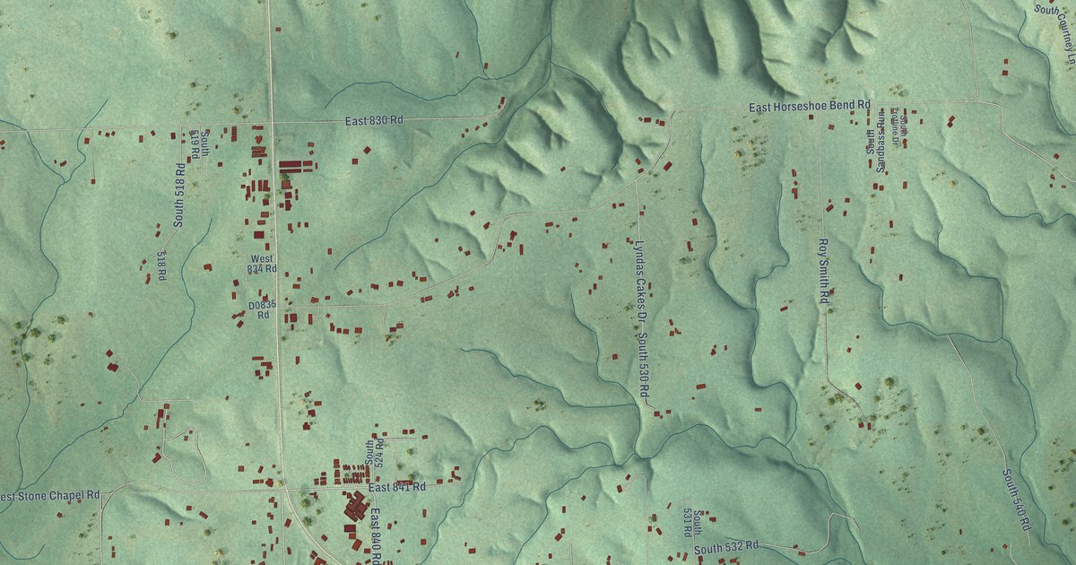 Map of Keys, Oklahoma in 2026