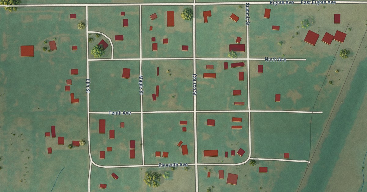 Map of Kildare, Oklahoma in 2026