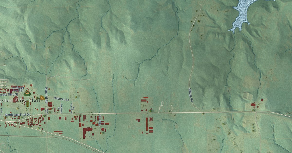 Map of Kingston, Oklahoma in 2026