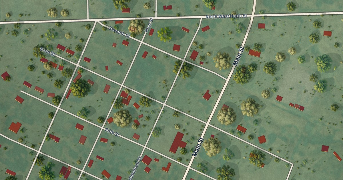 Map of Kinta, Oklahoma in 2026