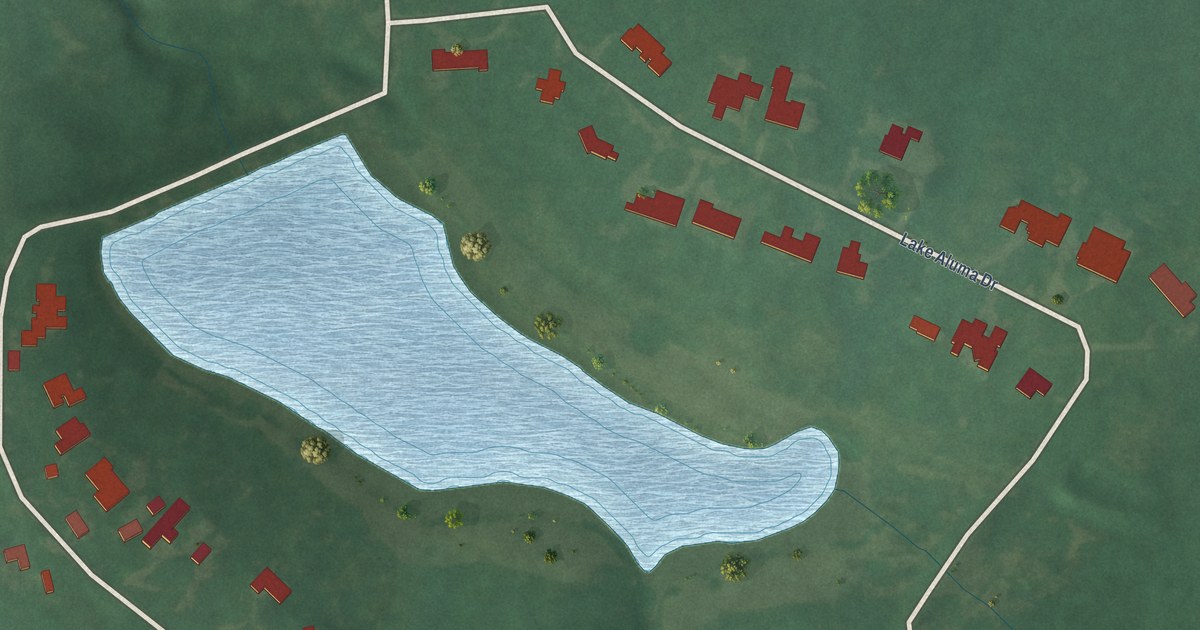 Map of Lake Aluma, Oklahoma in 2026