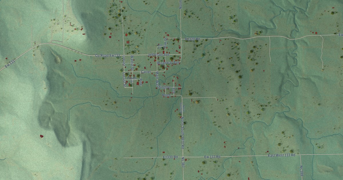 Map of Lamar, Oklahoma in 2026