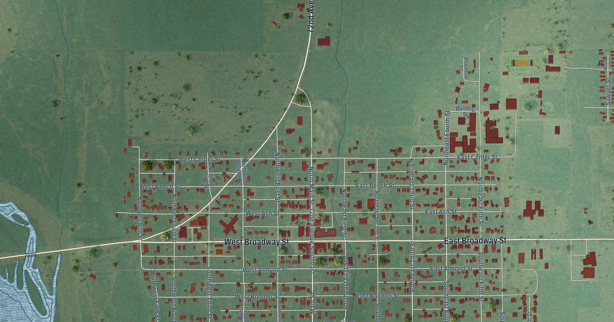 Map of Lexington, Oklahoma in 2026