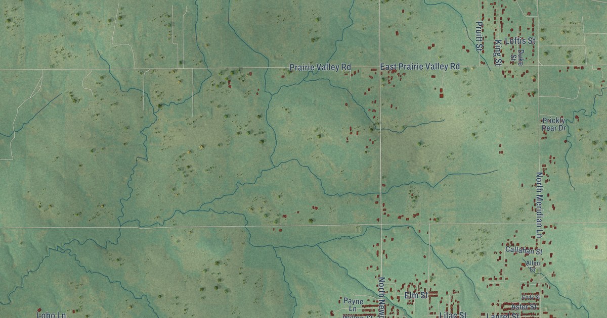 Map of Lone Grove, Oklahoma in 2026