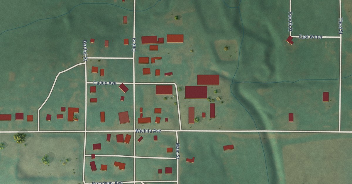 Map of Lookeba, Oklahoma in 2026