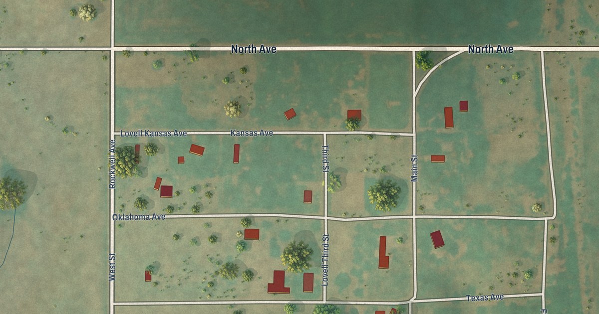 Map of Lovell, Oklahoma in 2026
