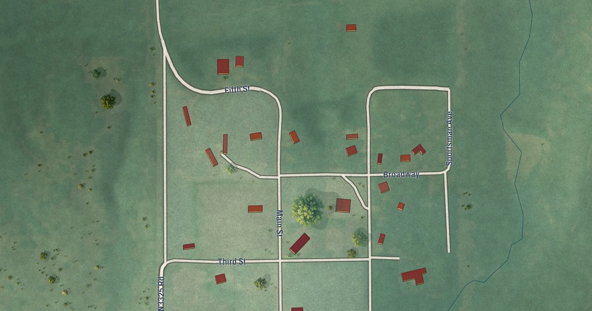 Map of Macomb, Oklahoma in 2026