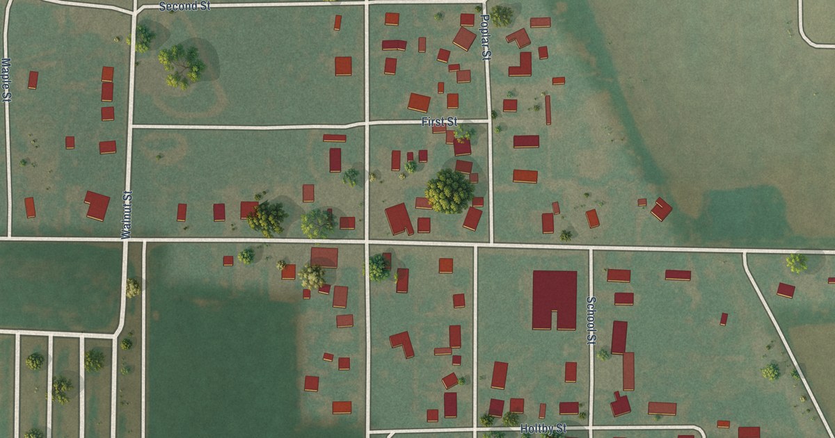 Map of Martha, Oklahoma in 2026