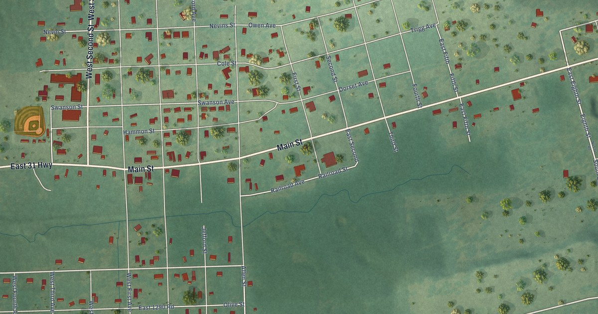 Map of McCurtain, Oklahoma in 2026
