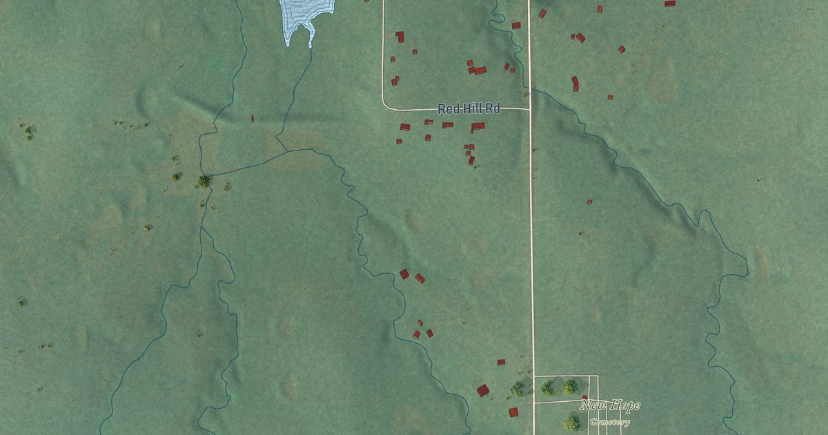 Map of Meeker, Oklahoma in 2026