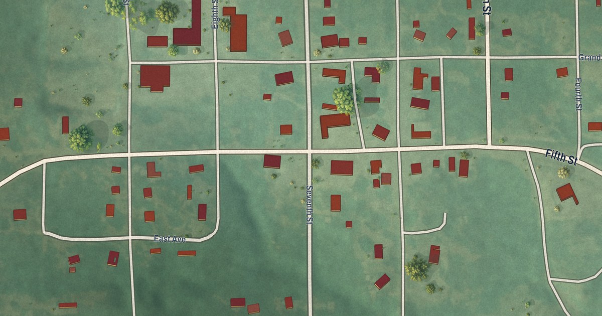 Map of Milburn, Oklahoma in 2026