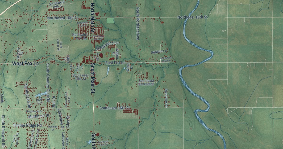 Map of Newcastle, Oklahoma in 2026