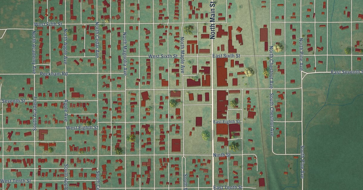 Map of Newkirk, Oklahoma in 2026