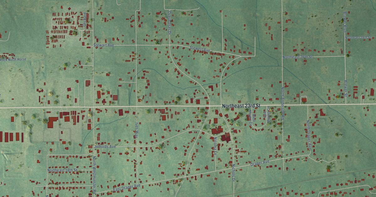 Map of Nicoma Park, Oklahoma in 2026