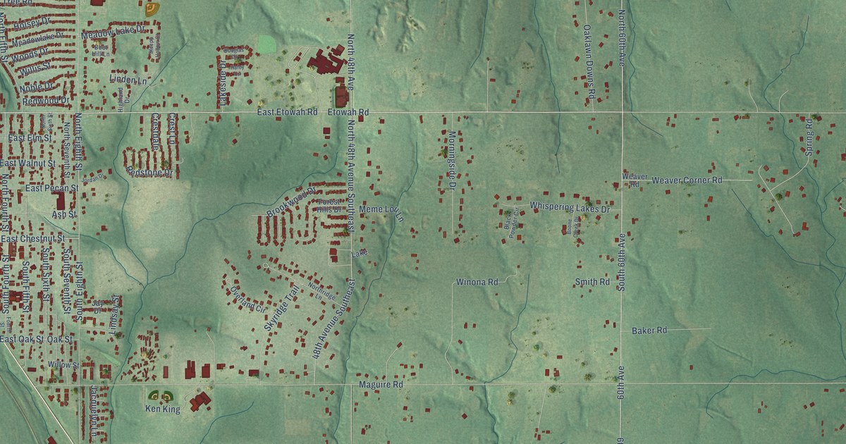 Map of Noble, Oklahoma in 2026