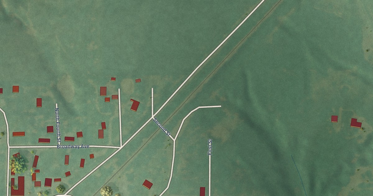 Map of Norge, Oklahoma in 2026