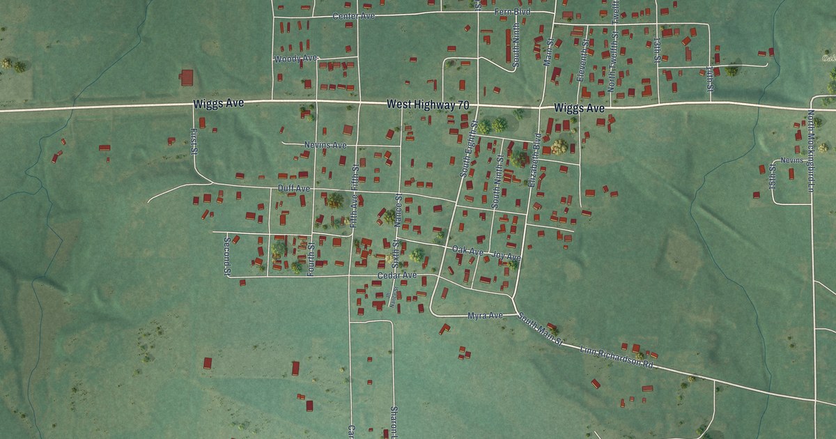 Map of Oakland, Oklahoma in 2026