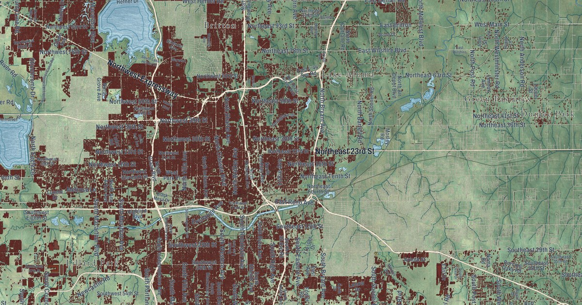 Map of Oklahoma City, Oklahoma in 2026