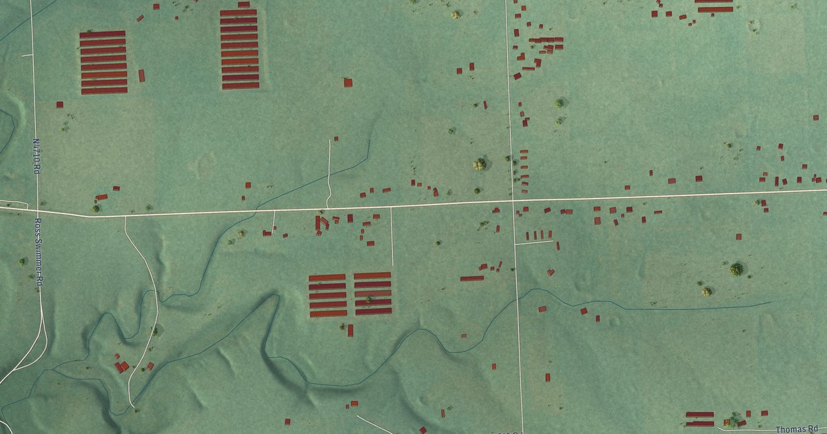 Map of Old Green, Oklahoma in 2026