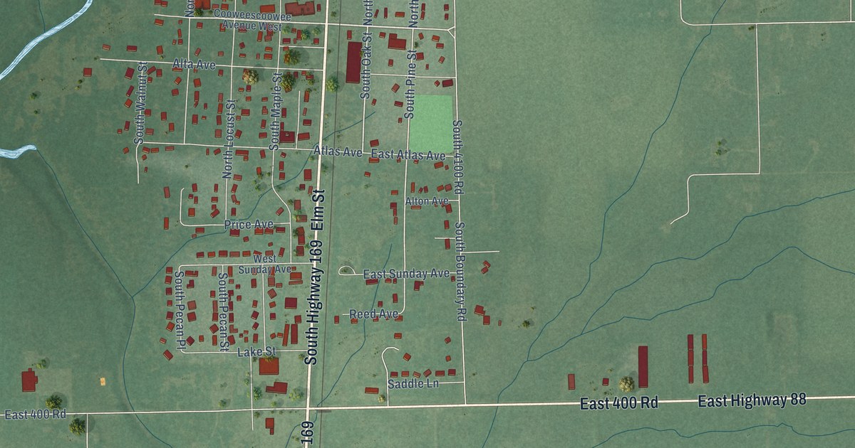 Map of Oologah, Oklahoma in 2026