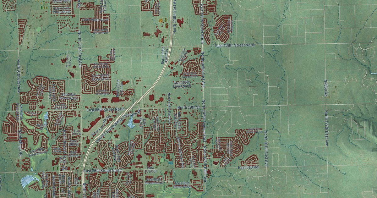 Map of Owasso, Oklahoma in 2026