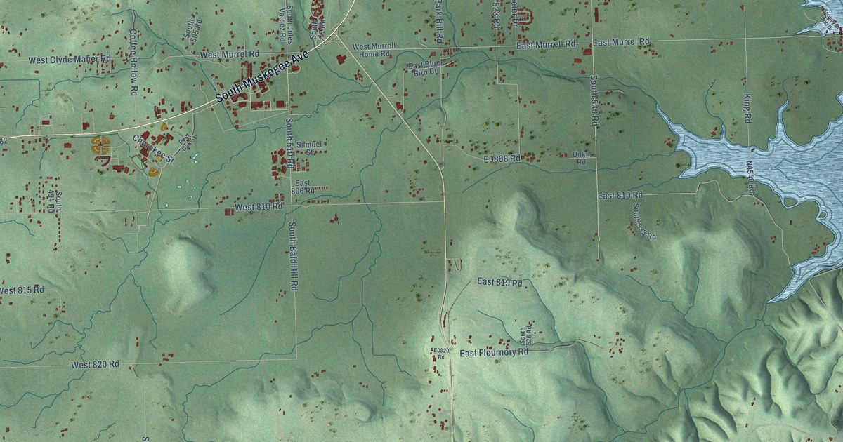 Map of Park Hill, Oklahoma in 2026