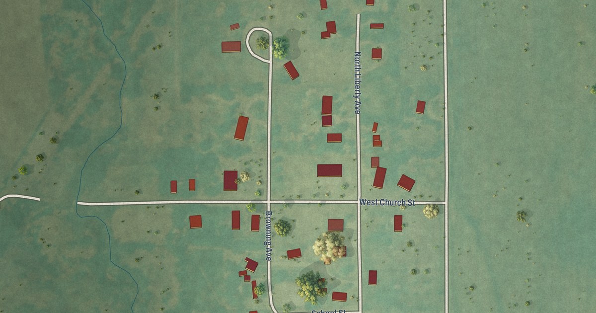 Map of Peckham, Oklahoma in 2026