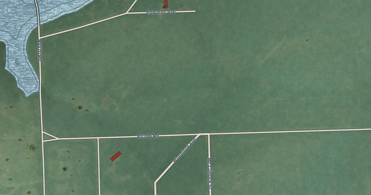 Map of Pensacola, Oklahoma in 2026