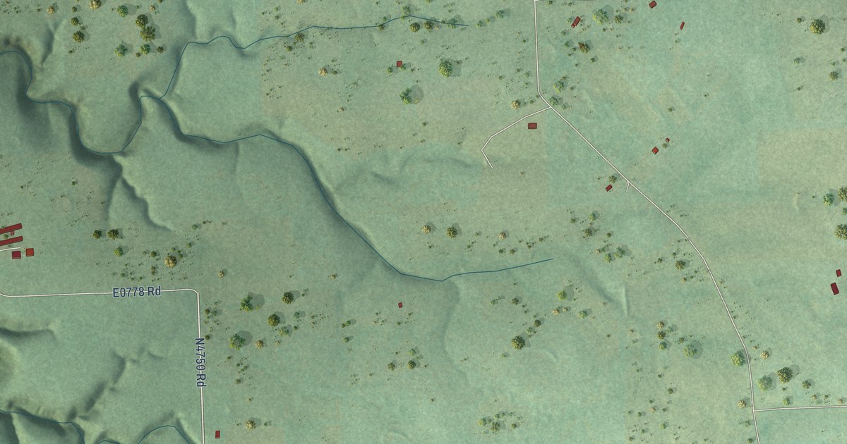 Map of Piney, Oklahoma in 2026
