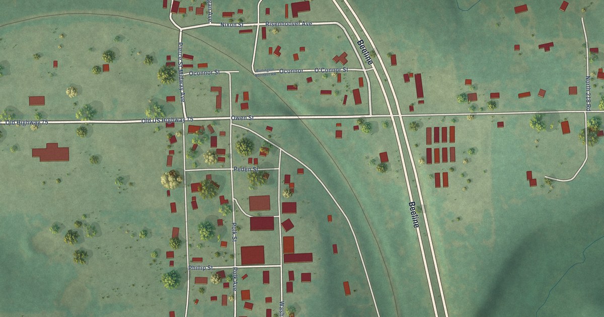 Map of Preston, Oklahoma in 2026