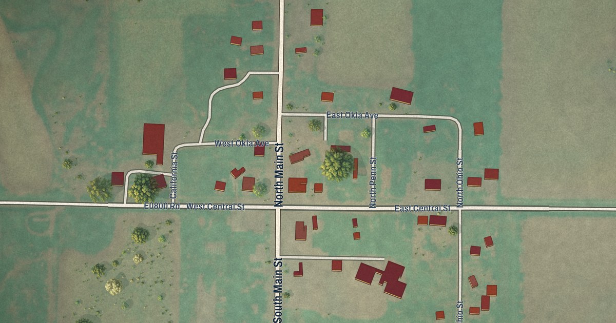 Map of Putnam, Oklahoma in 2026