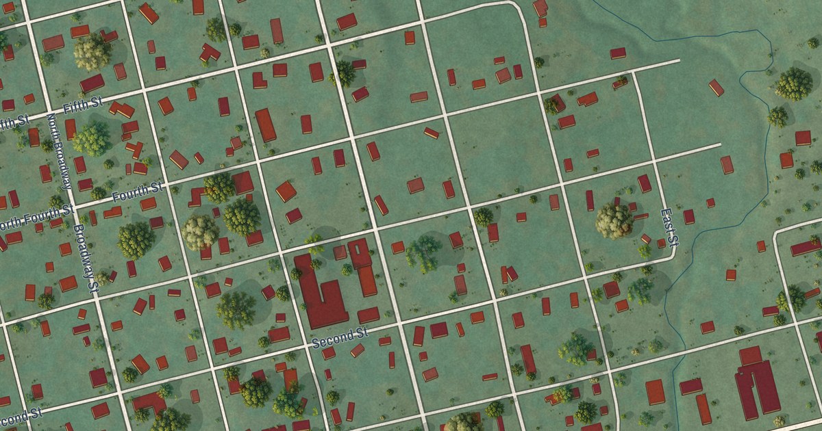 Map of Quinton, Oklahoma in 2026