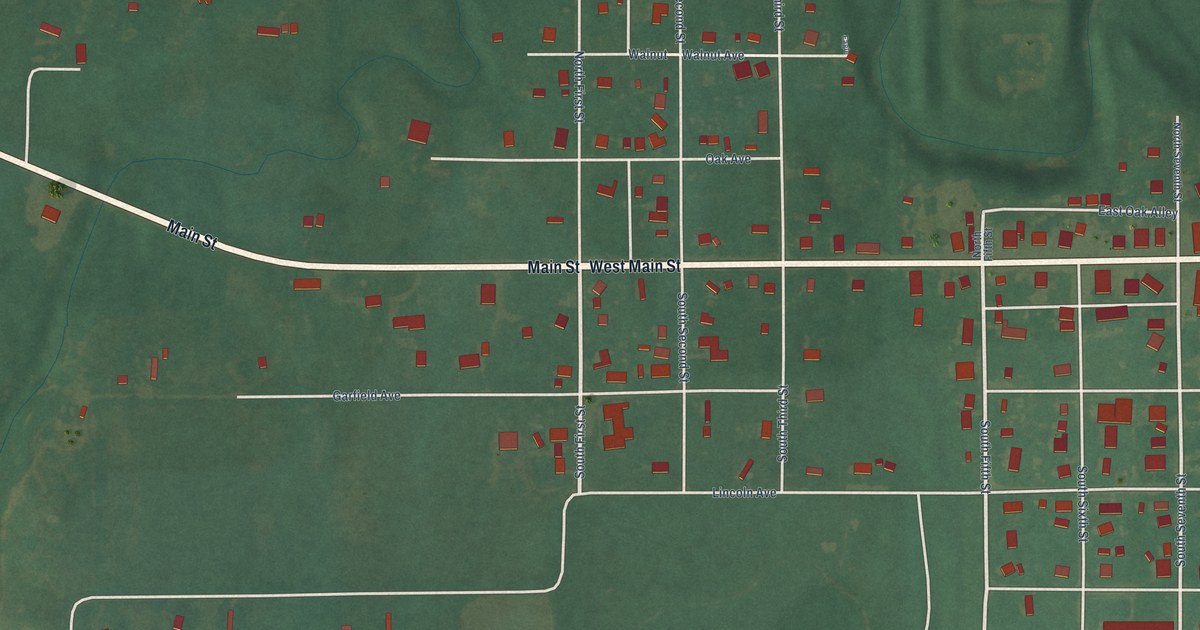 Map of Ralston, Oklahoma in 2026