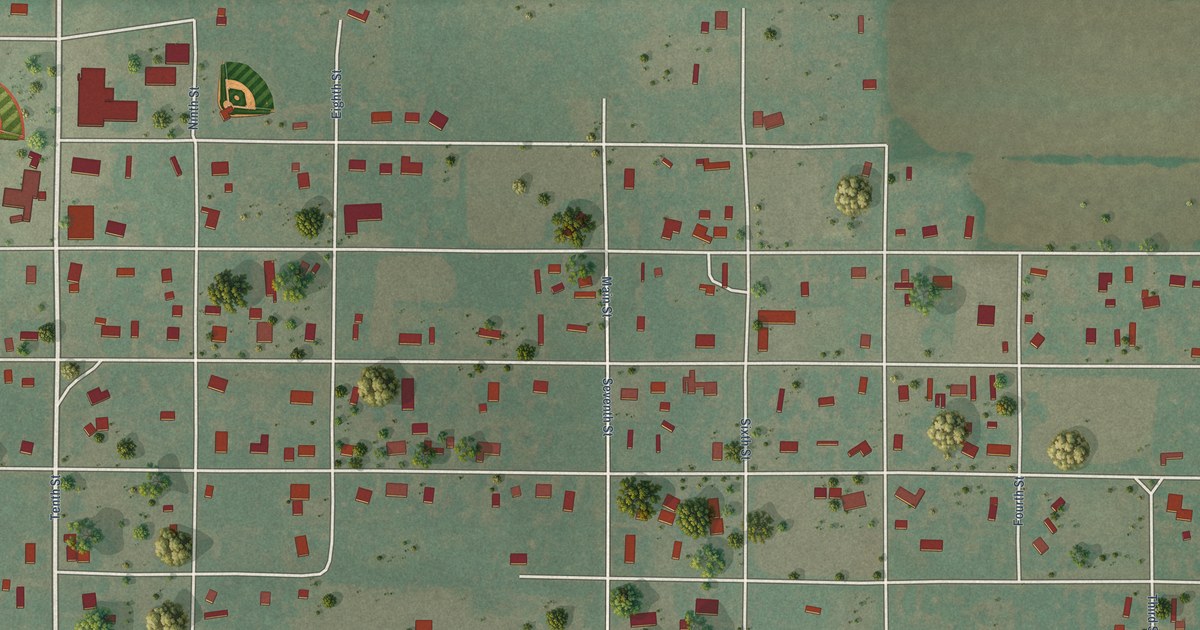 Map of Randlett, Oklahoma in 2026