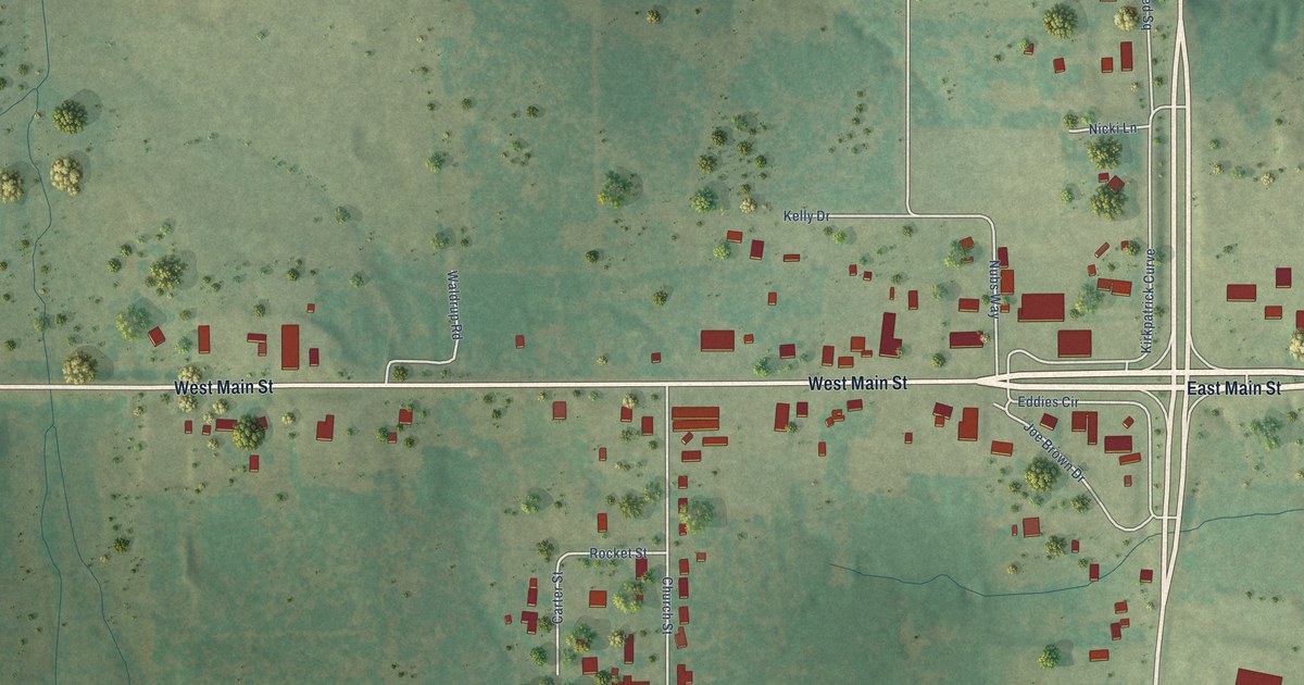 Map of Ratliff City, Oklahoma in 2026