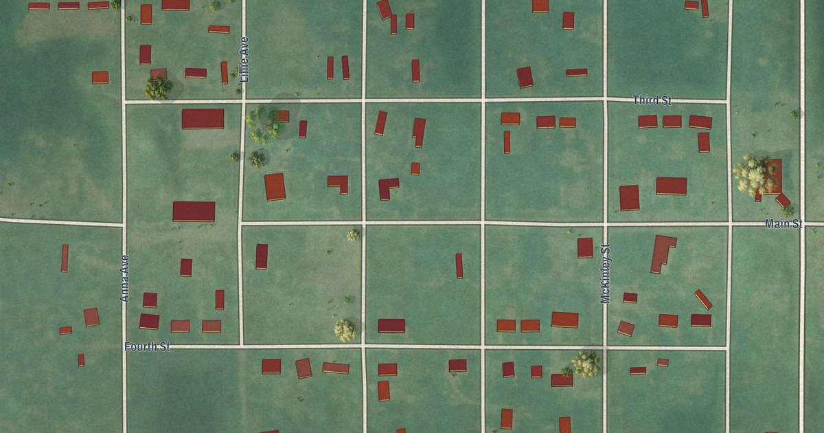Map of Red Rock, Oklahoma in 2026