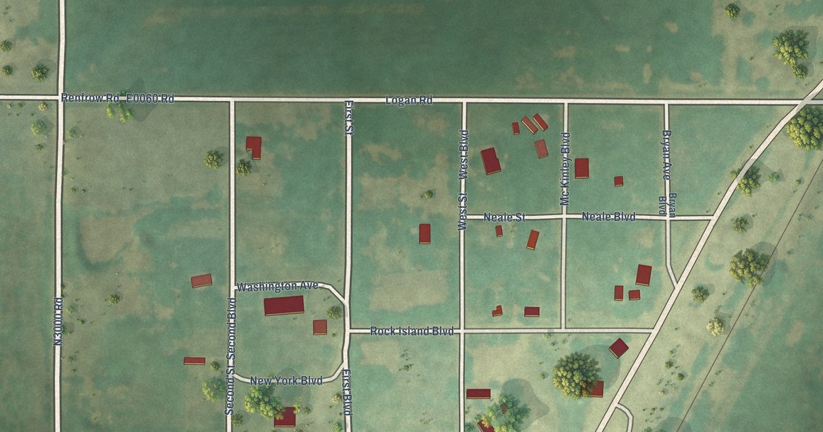 Map of Renfrow, Oklahoma in 2026