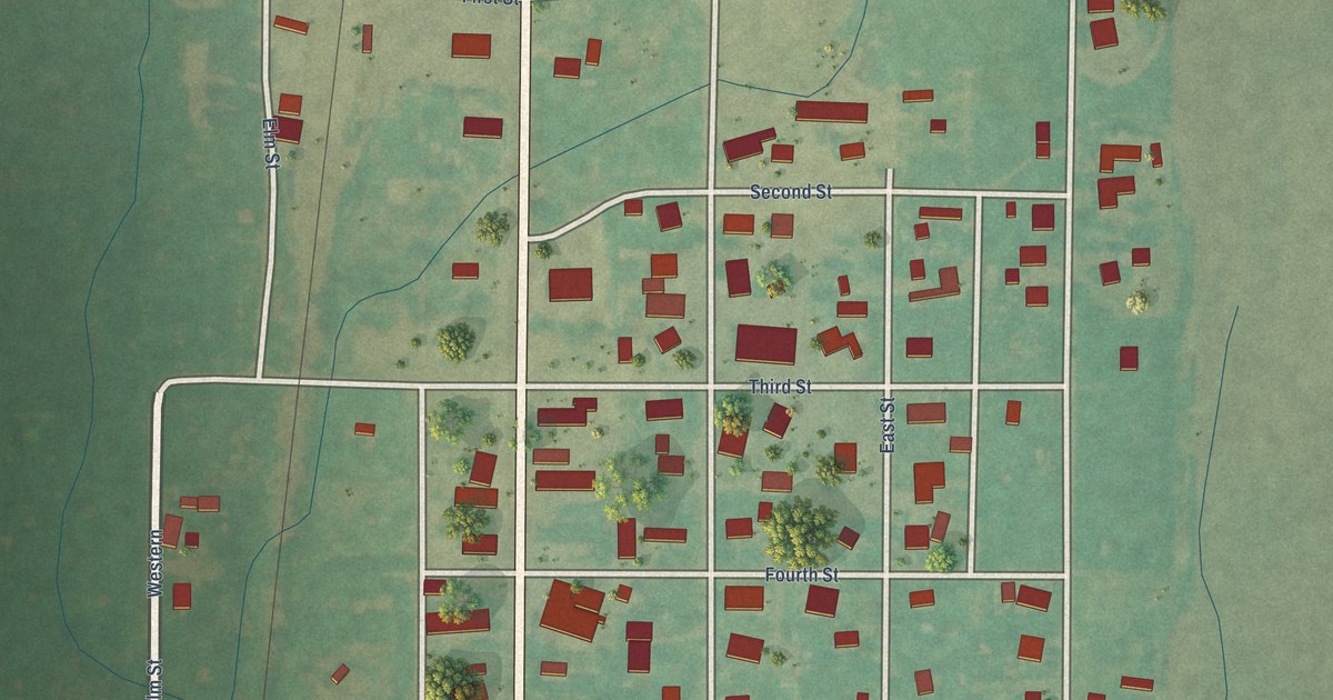 Map of Rocky, Oklahoma in 2026