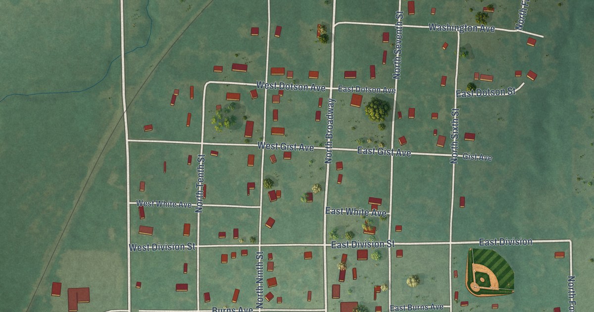 Map of Roff, Oklahoma in 2026