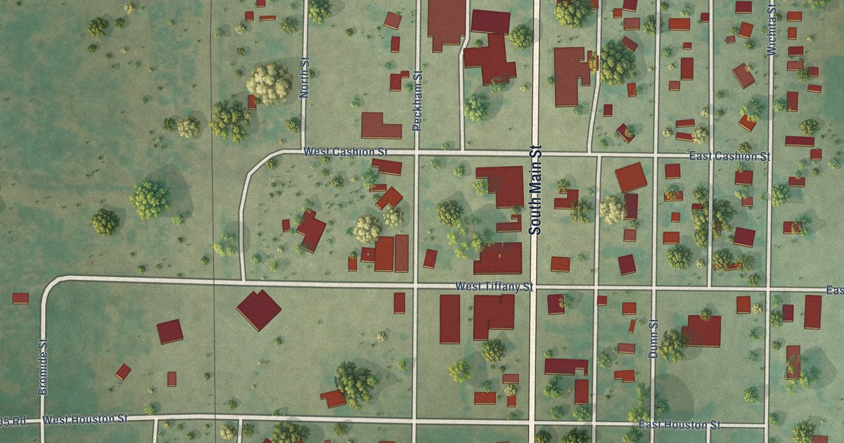 Map of Roosevelt, Oklahoma in 2026
