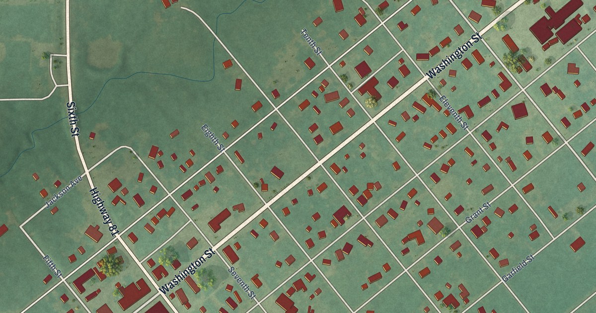 Map of Ryan, Oklahoma in 2026
