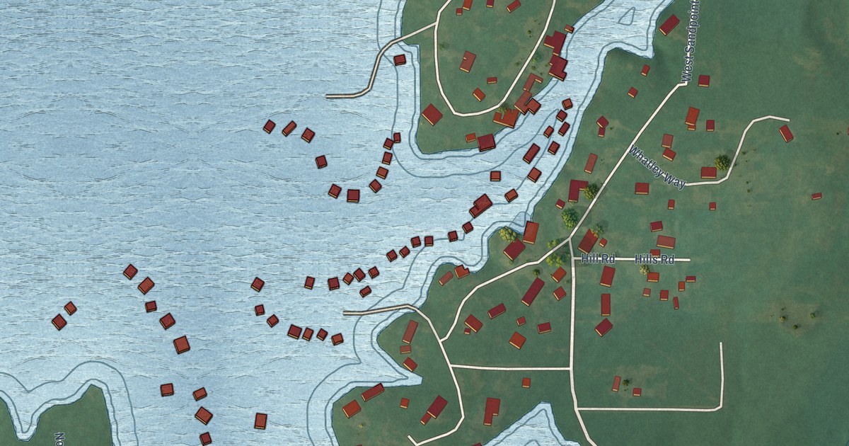 Map of Sand Point, Oklahoma in 2026