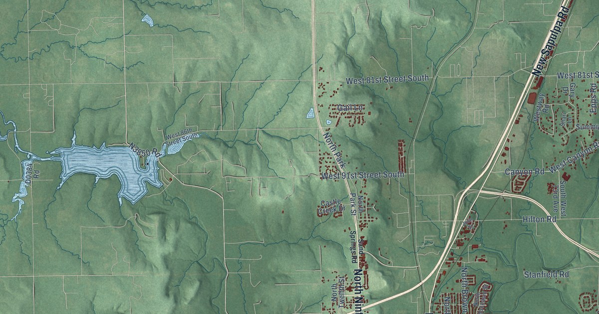 Map of Sapulpa, Oklahoma in 2026